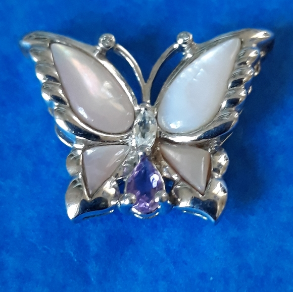 Accessories - ❤❤ 925 SILVER BUTTERFLY MATHER PEARL